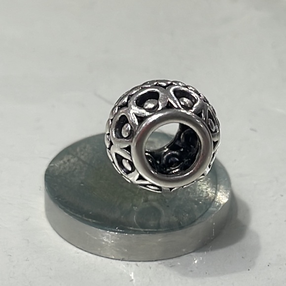 Pandora Silver Lining Clouds Charm/Bead Sterling Silver ALE 925 790458 - Picture 3 of 4